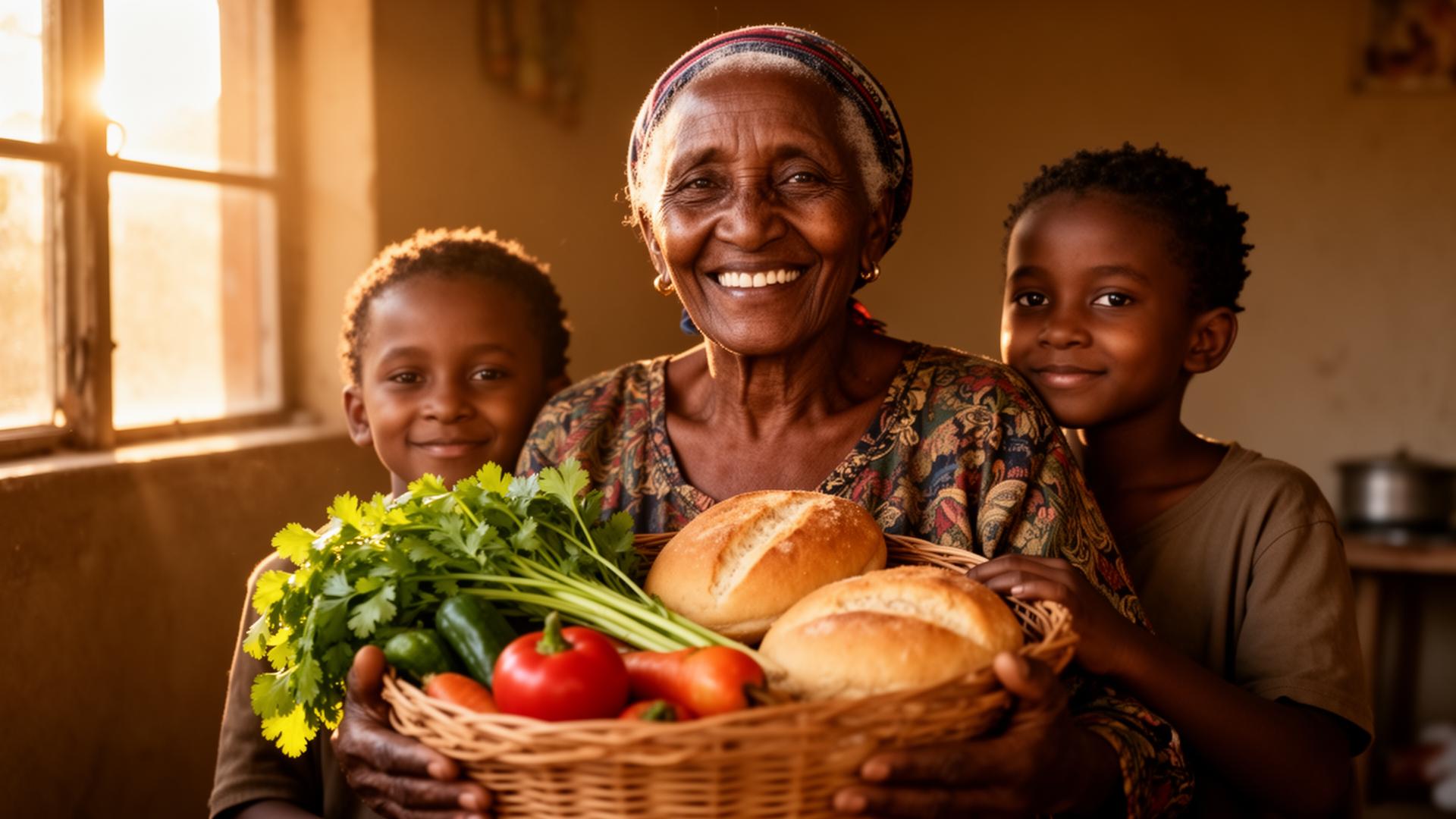 Ethiopian family receiving support from diaspora relatives